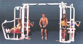 MEGATUFF ELITE Crossover Pulley w/4 Additional Stations, Selectorized